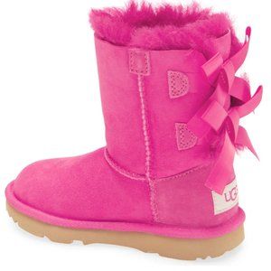 Bailey Bow II Water Resistant Genuine Shearling Boot in Rock Rose Color